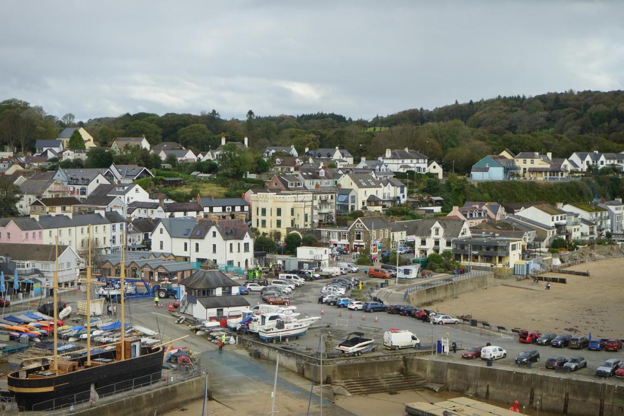 Beach House With Sea Views Over Saundersfoot Bay ภายนอก รูปภาพ